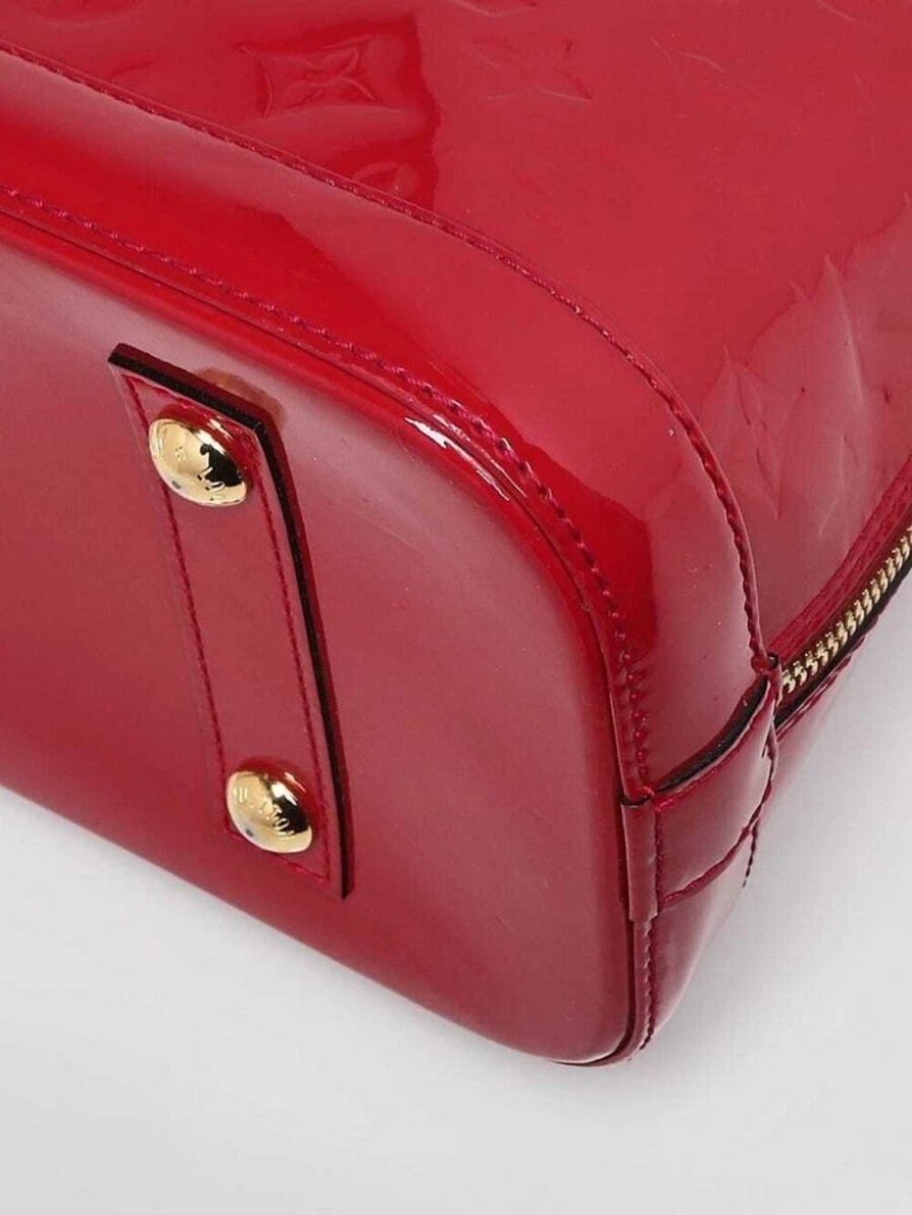 Louis Vuitton Rose Indian Monogram Vernis Alma PM Bag - Picture 4 of 12
